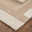 Feizy Pollock 8954F Modern Geometric in Ivory/Brown/Tan