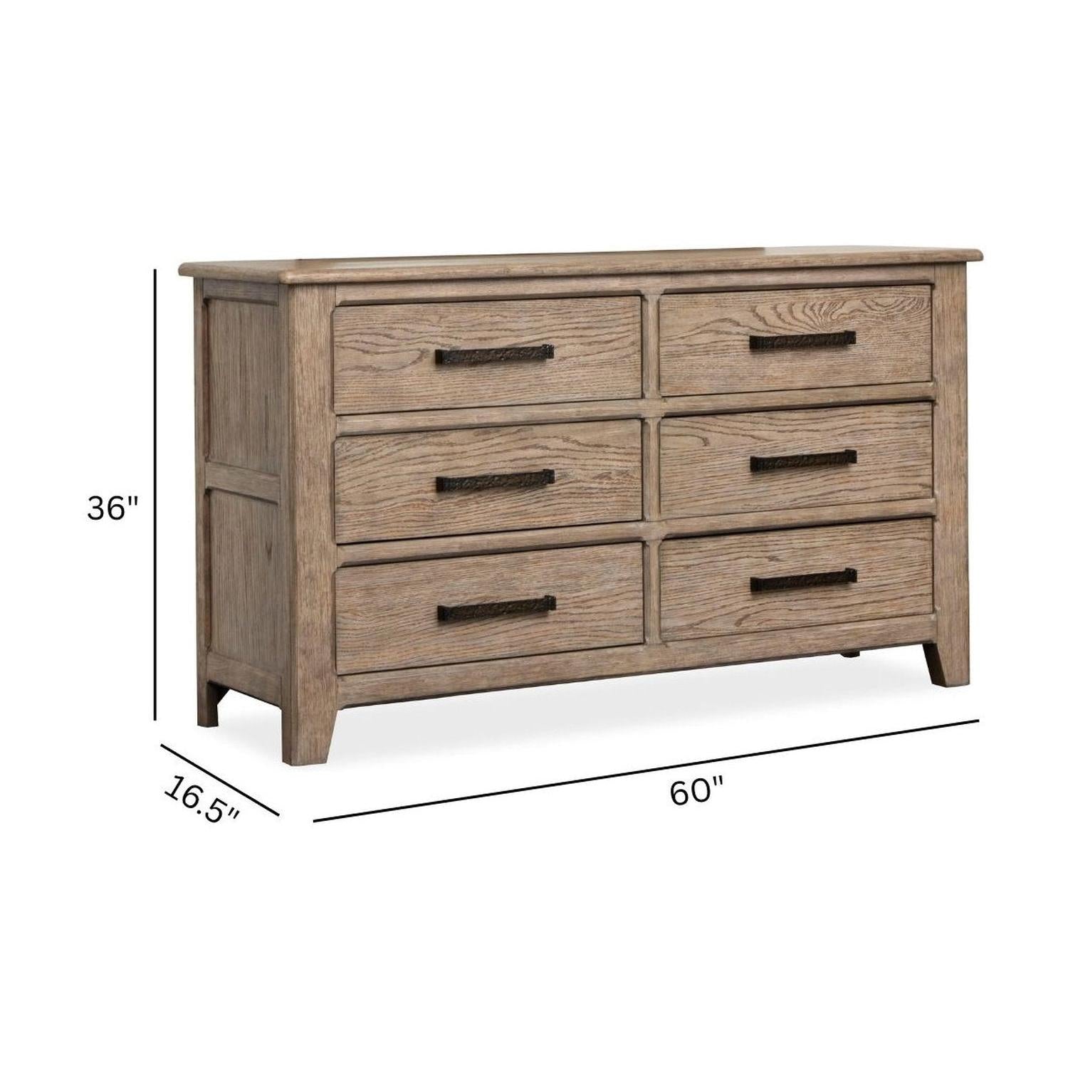 Magnussen Home Claremont Smokey Taupe Double Drawer Dresser