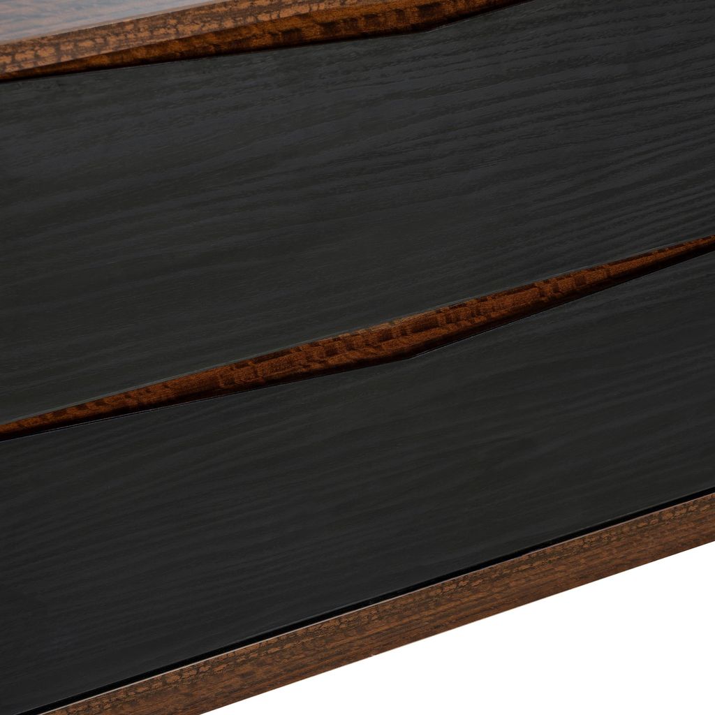 Michael Amini Kayner 2-Drawer Nightstand - Charcoal