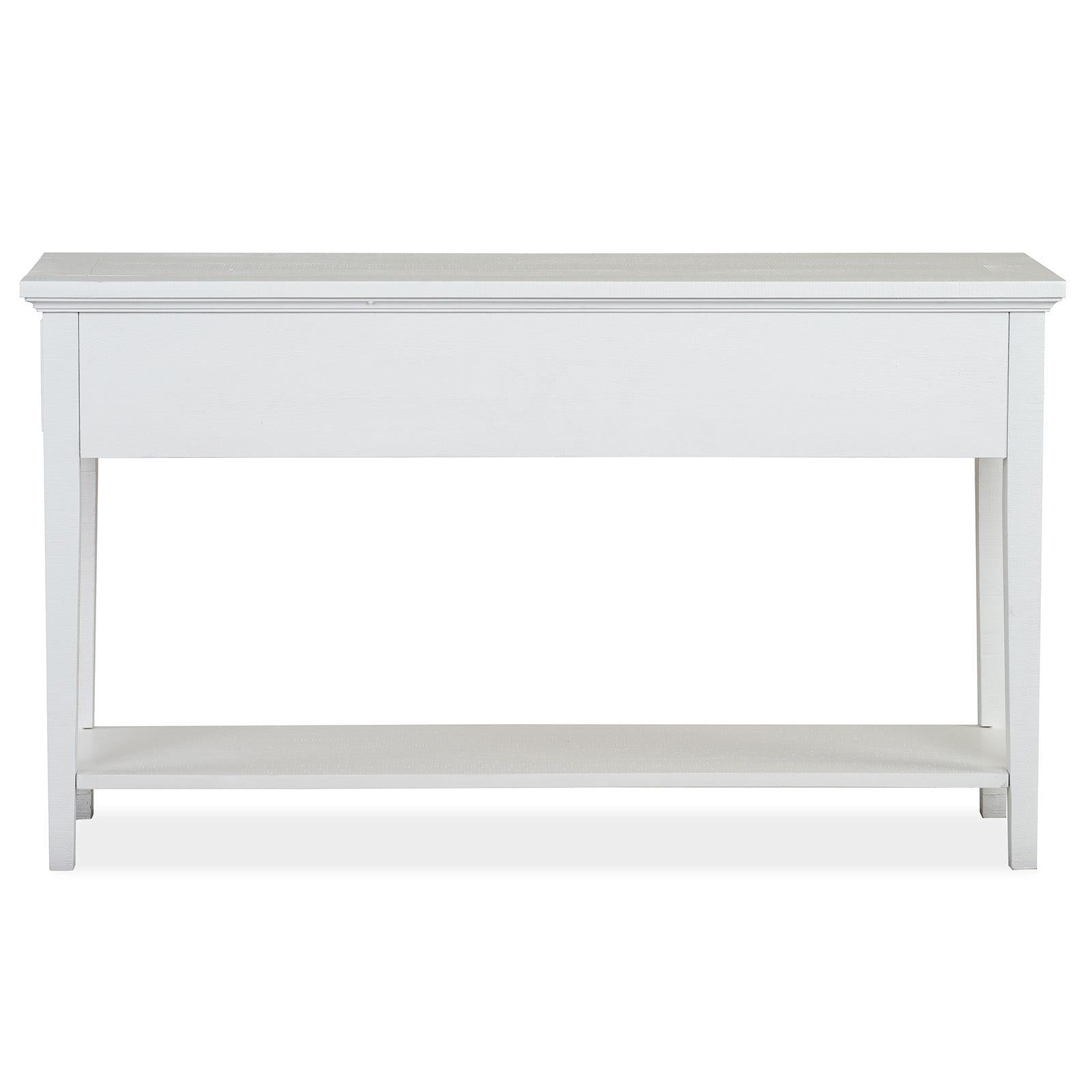 Magnussen Home Heron Cove Chalk White Rectangular Sofa Table