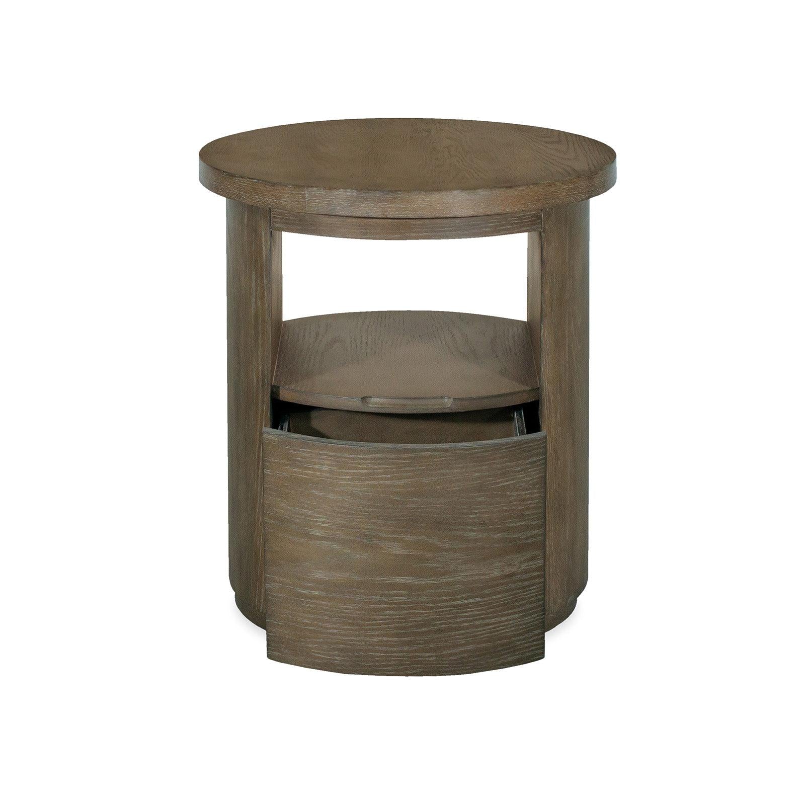 Magnussen Home Bosley Lt. Brown Porpoise Round End Table