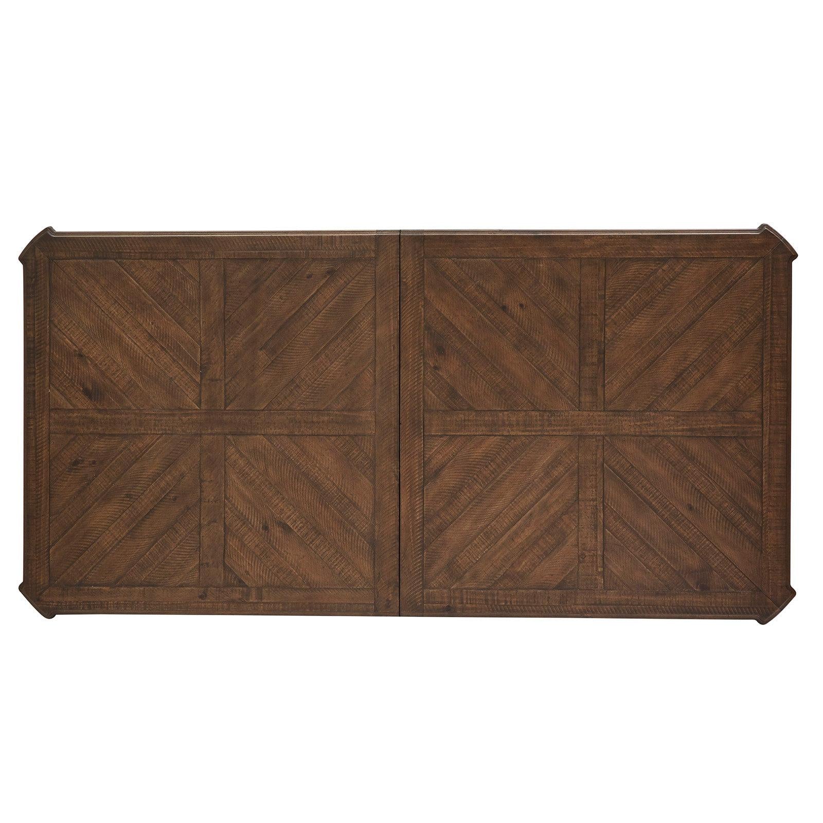 Magnussen Home Durango Willadeene Brown Extendable Trestle Dining Table