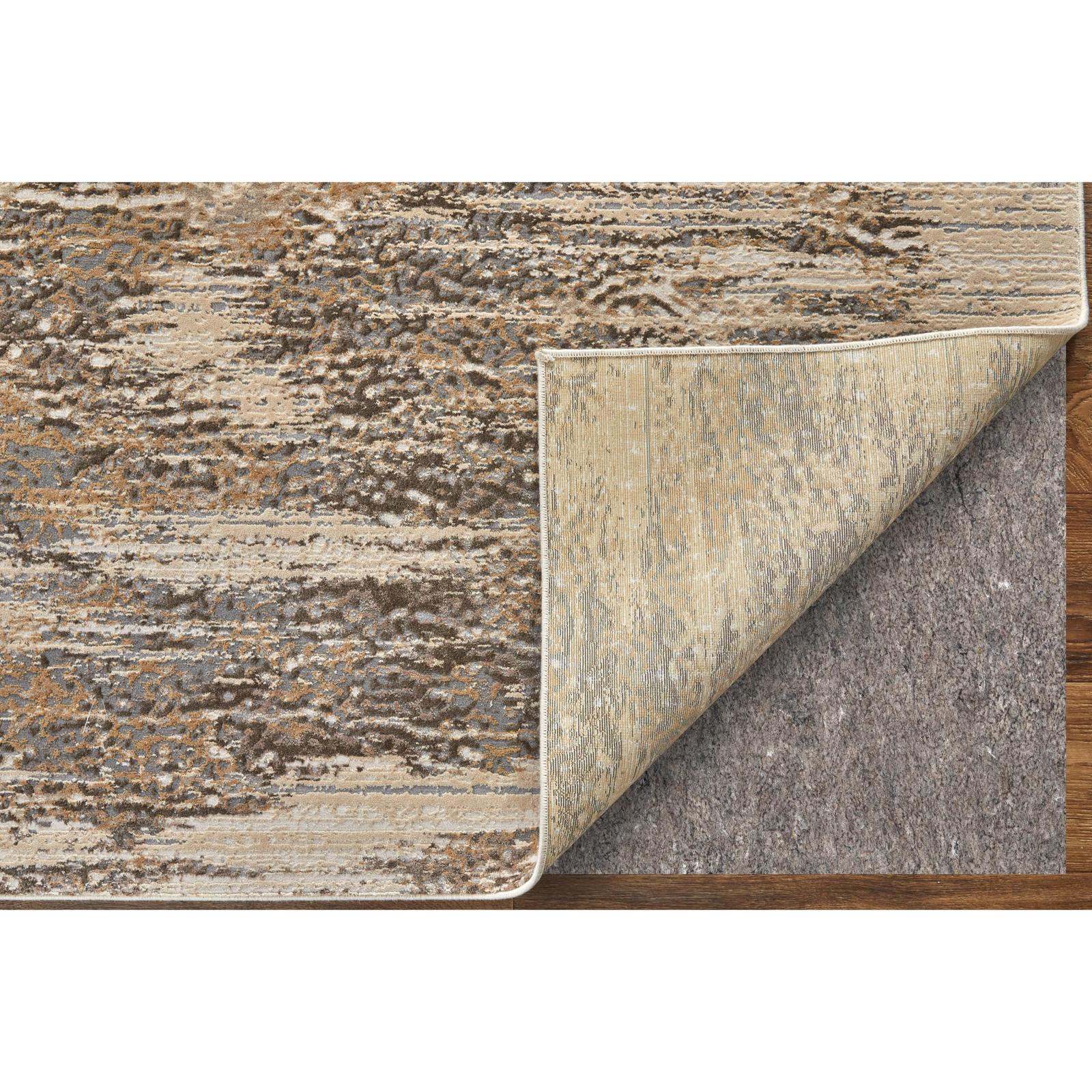 Feizy Parker 3705F Transitional Abstract Rug in Tan/Ivory/Brown