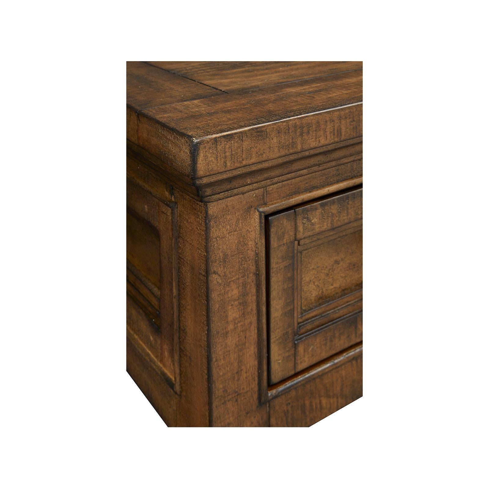Magnussen Home Bay Creek Toasted Nutmeg Cocktail Table With Casters
