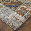 Feizy Melrose 39P0F Transitional Distressed Rug in Gray/Red/Blue