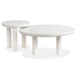 Salt Life Home Sunset Cove Moonlight Pearl Nesting Cocktail Table with Casters Sale