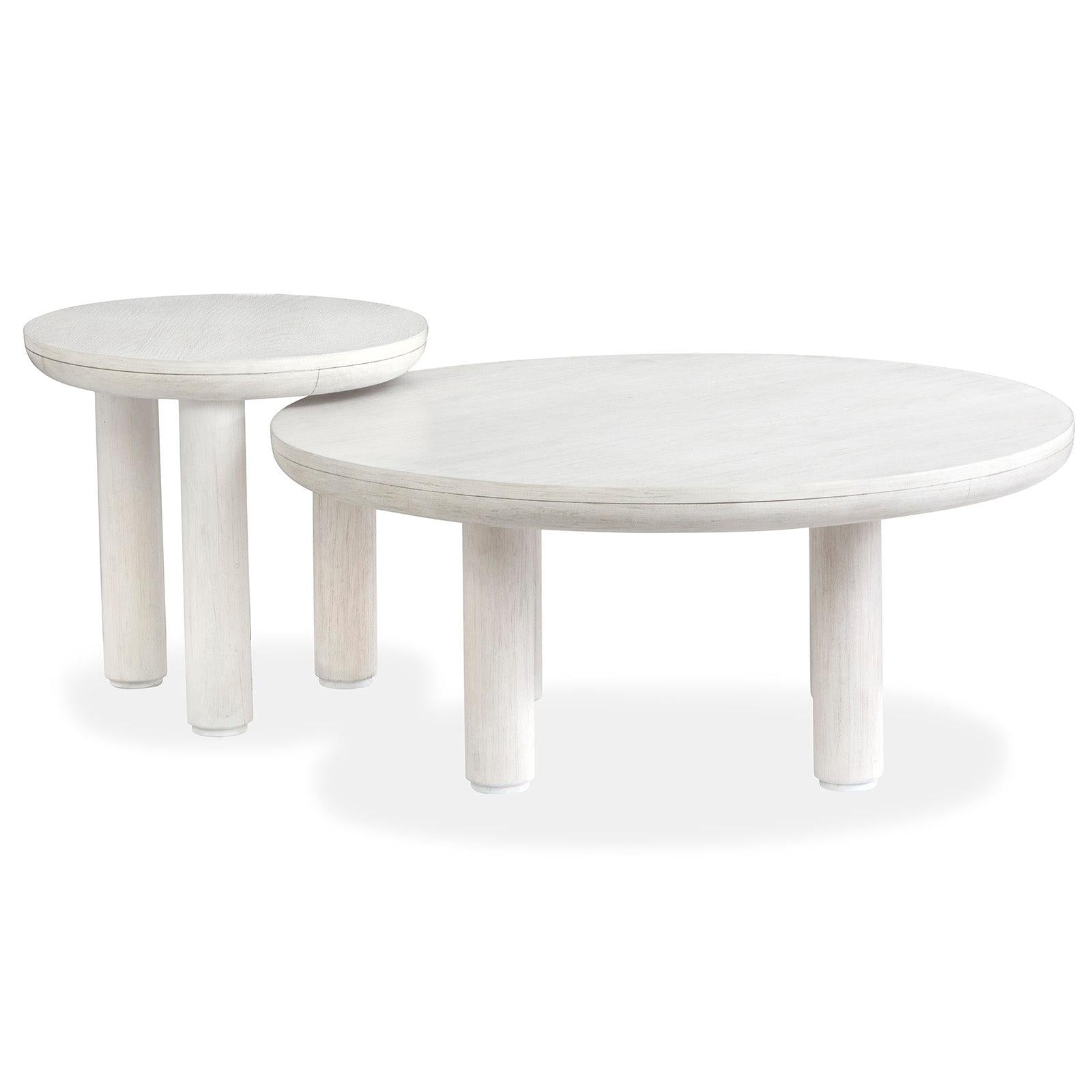 Salt Life Home Sunset Cove Moonlight Pearl Nesting Cocktail Table with Casters Sale