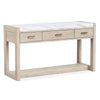 Magnussen Home Preston Gallery Buff And Antique Silver Rectangular Sofa Table