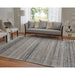 Feizy Macklaine 39LEF Transitional Distressed Rug in Taupe/Black/Ivory