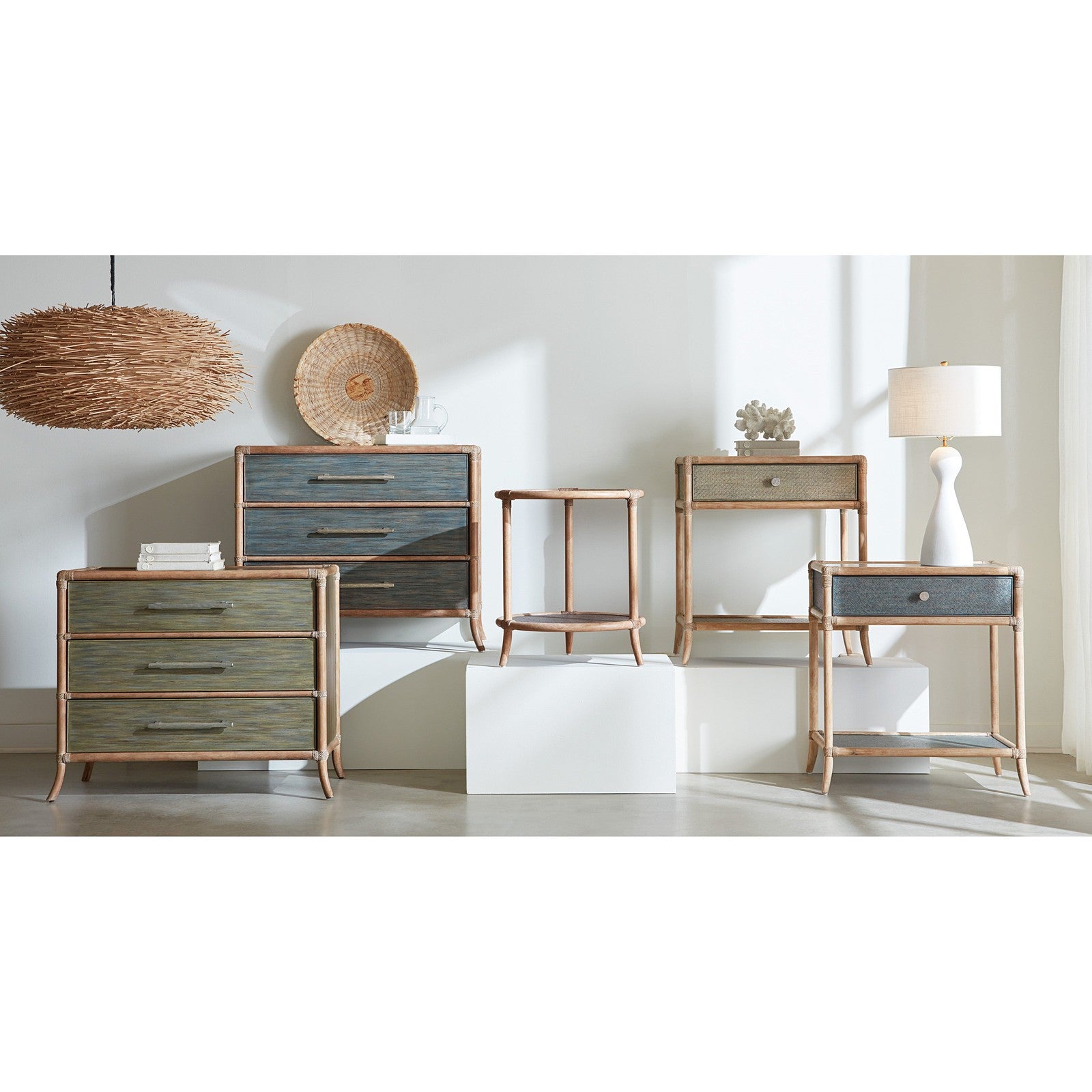 Hooker Furniture Retreat Pole Rattan Chest