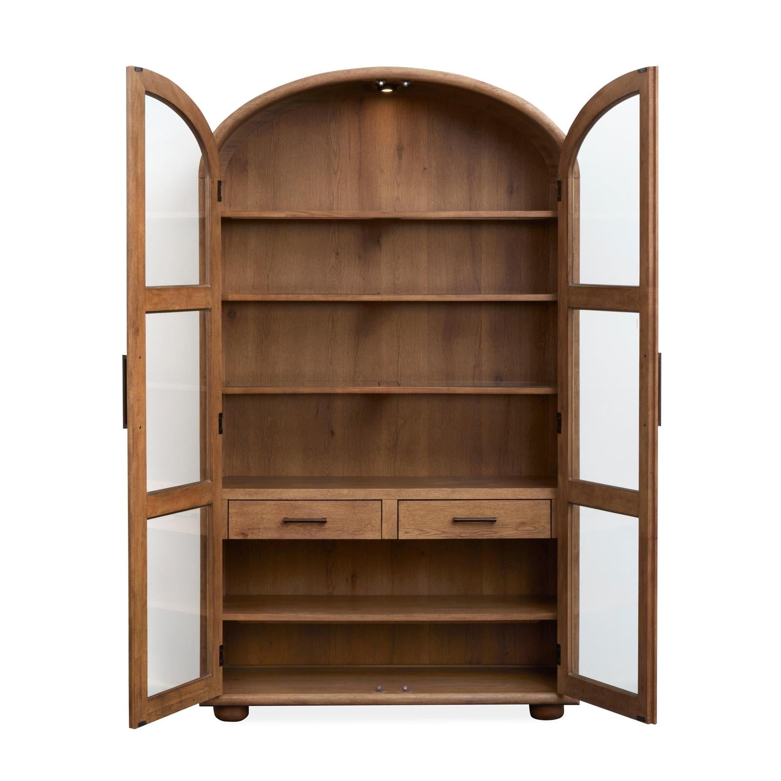 Magnussen Home Woodward Dark Clove Display Cabinet