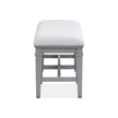 Magnussen Home Charleston Harbor Gray Grey Upholstered Bench