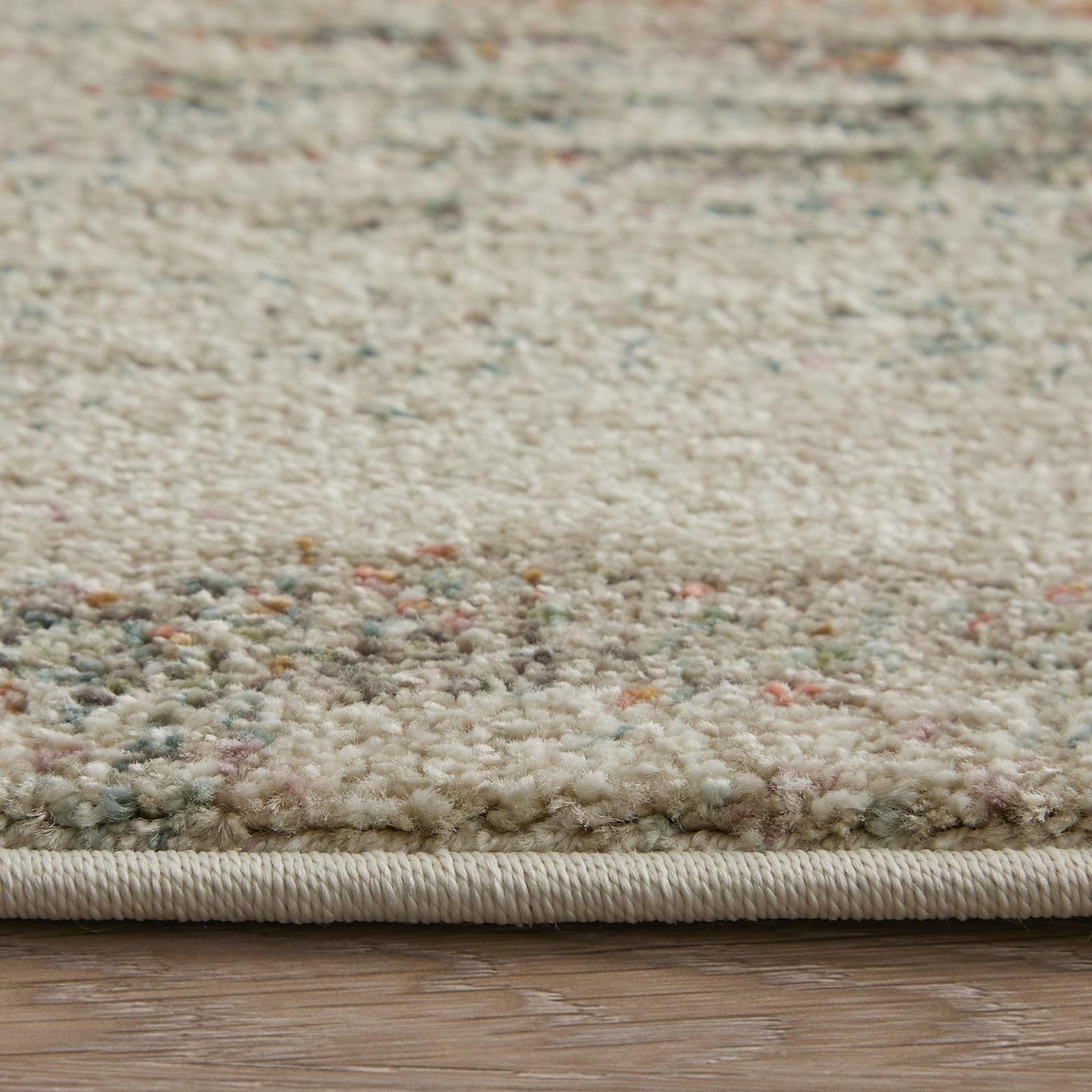 Feizy Eden 39QWF Modern Abstract Rug in Ivory/Gray/Green