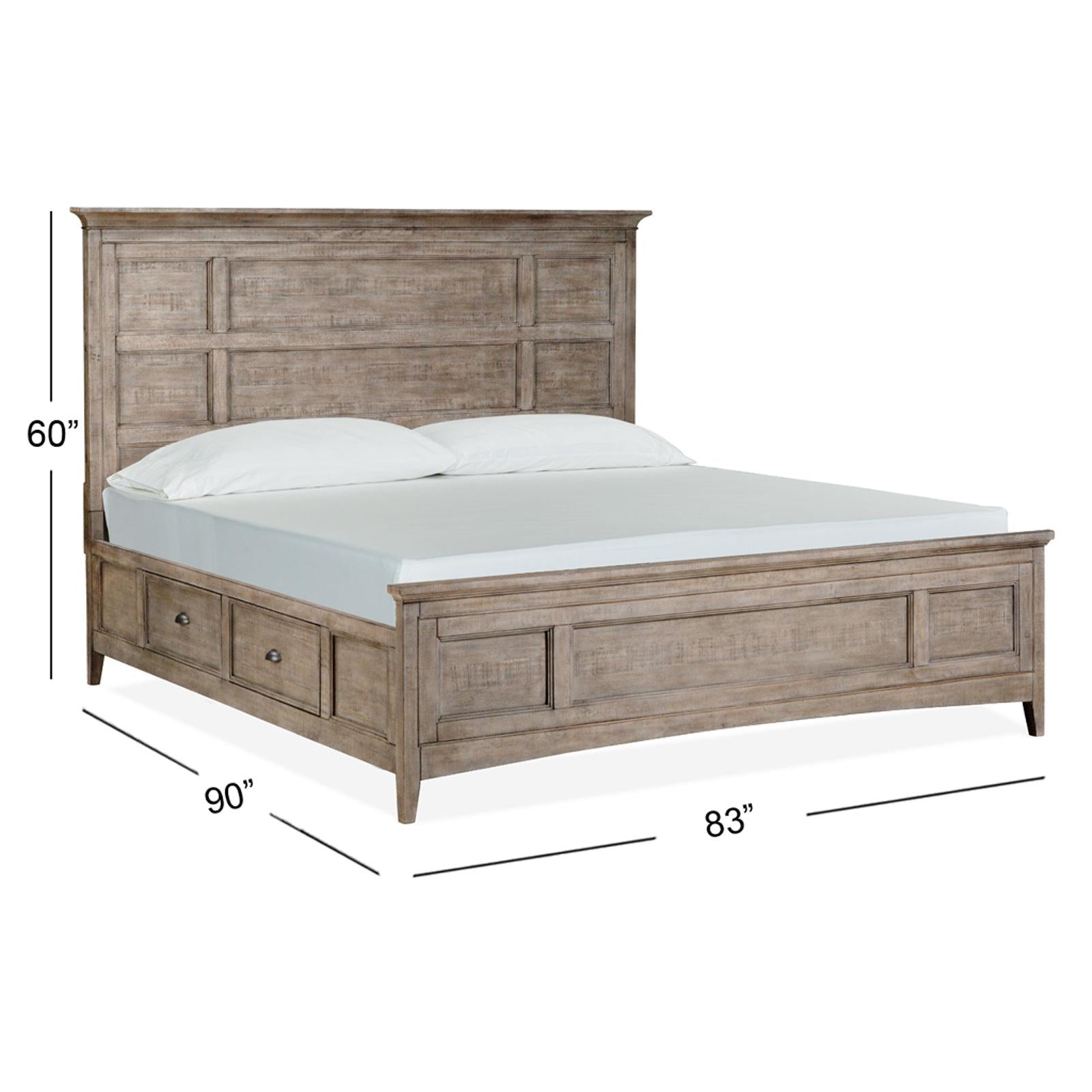 Magnussen Home Paxton Place Dovetail Grey Panel Bed