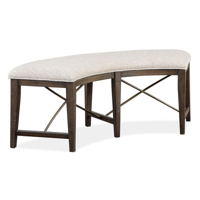 Magnussen Home Westley Falls Graphite Upholstered Bench