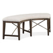 Magnussen Home Westley Falls Graphite Upholstered Bench