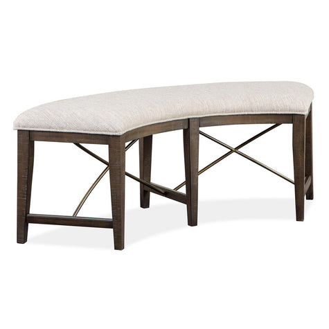 Magnussen Home Westley Falls Graphite Upholstered Bench
