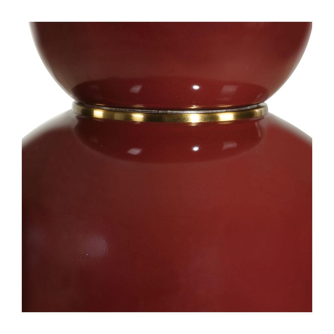Uttermost Gourd Burgundy Table Lamp
