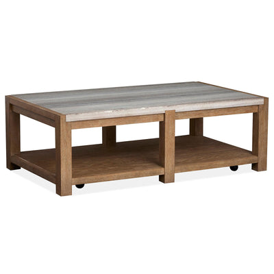 Magnussen Home Plum Creek Rectangular Cocktail Table With Casters