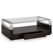Magnussen Home Revere Graphite Rectangular Cocktail Table With Casters