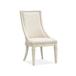 Magnussen Home Newport Alabaster Upholstered Arm Chair Set of 2