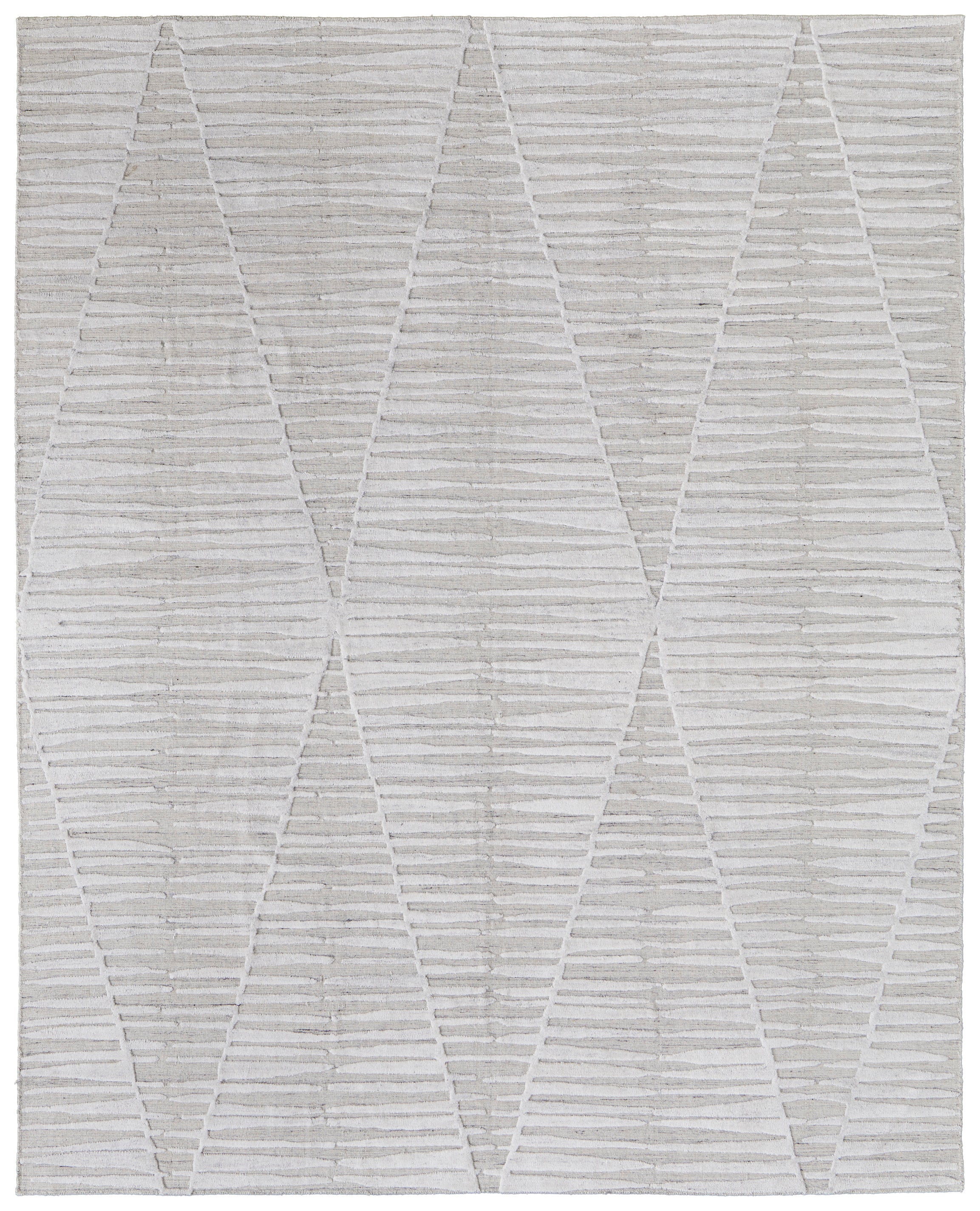 Feizy Elias 69FVF Rug in Ivory/Gray