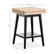 Magnussen Home Fletcher Driftwood Square Accent Table