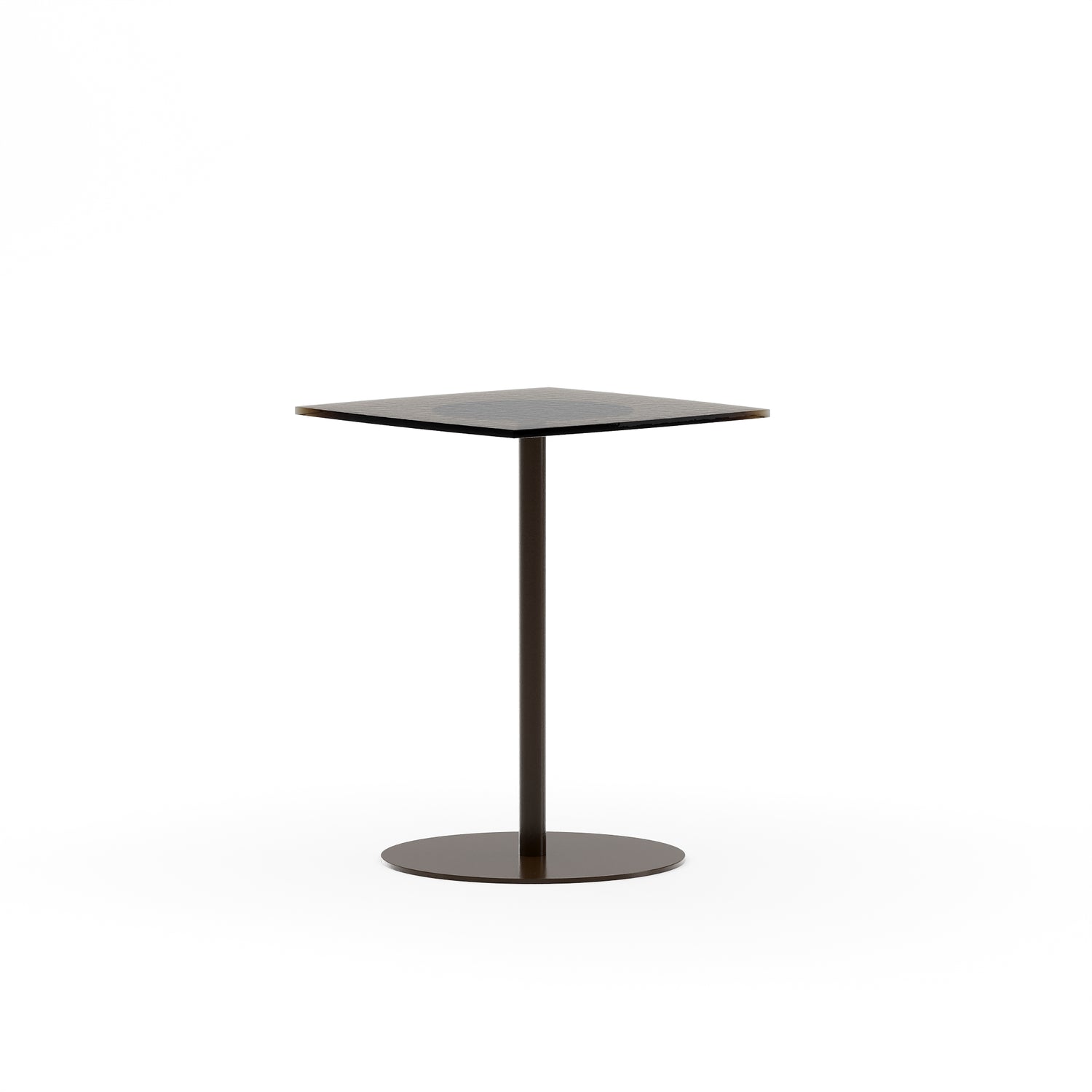 Caracole Resurface Bronze Glass Ped Side Table