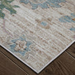 Feizy Dartmouth 39QKF Transitional Abstract Rug in Tan/Brown/Blue
