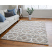 Feizy Mynka 39ICF Transitional Diamond in Tan/Taupe/Ivory