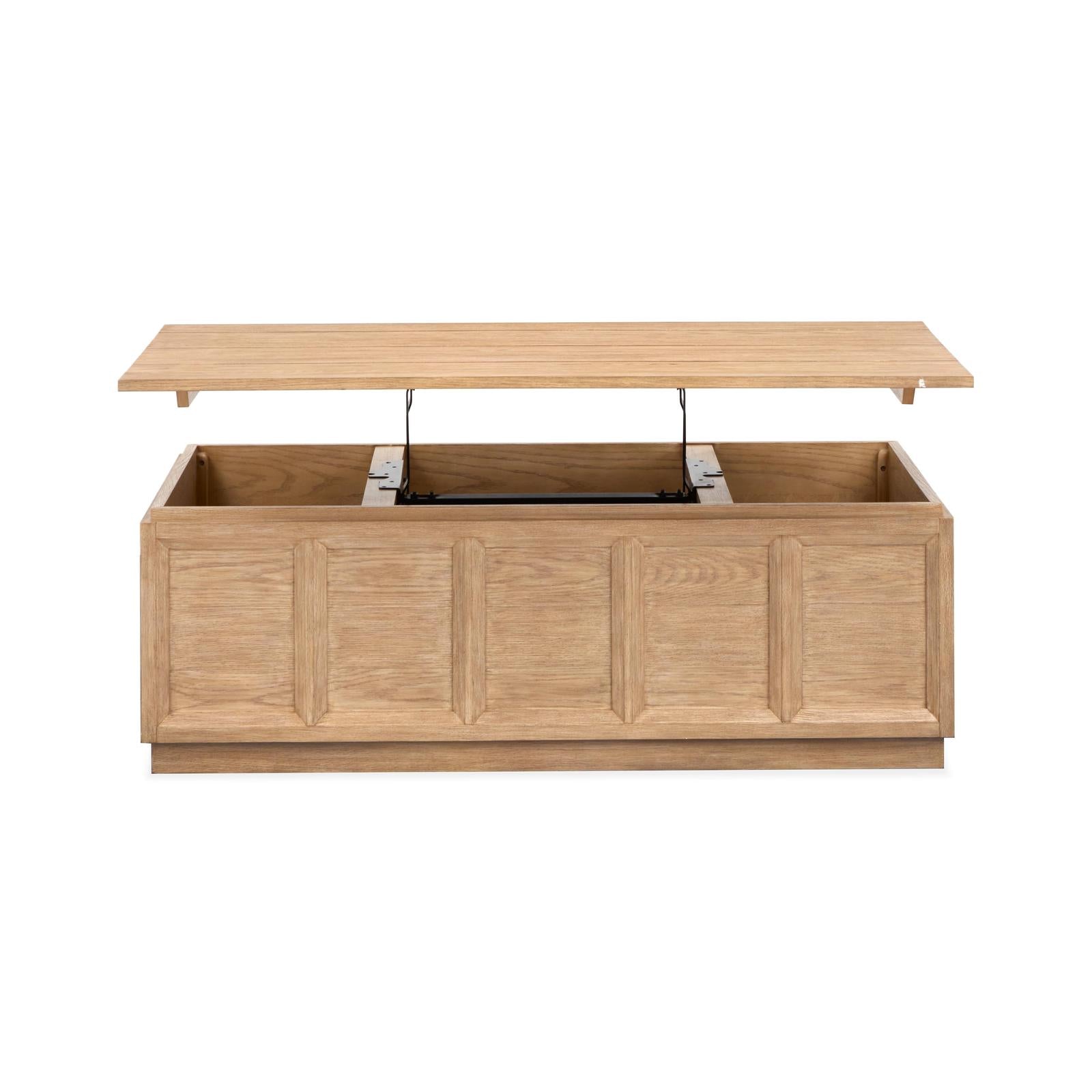 Magnussen Home Burnham Sable Dusk Lift Top Storage Cocktail Table