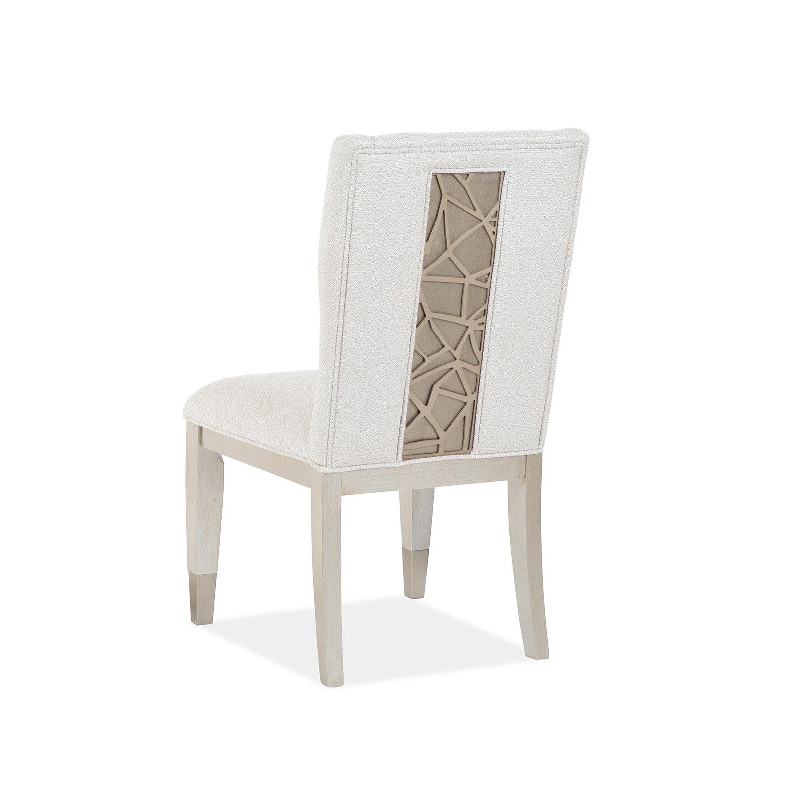 Magnussen Home Lenox Acadia White Upholstered Host Chair Set of 2