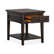 Magnussen Home Westley Falls Graphite Rectangular End Table