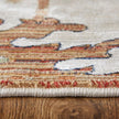 Feizy Melrose 39P1F Transitional Floral & Botanical Rug in Ivory/Red/Blue