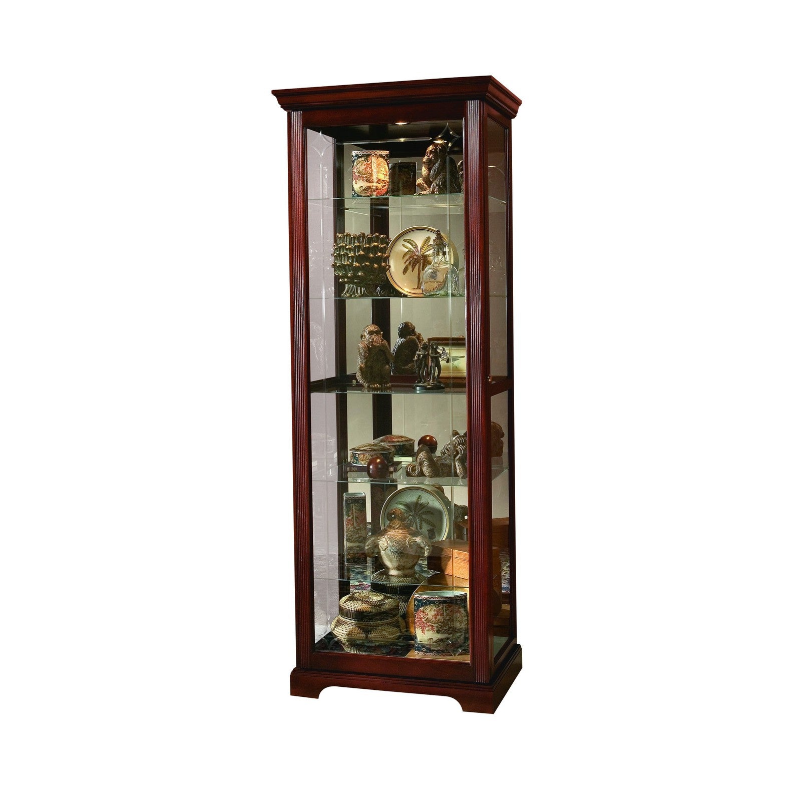 Pulaski Furniture PFC Curios Sliding Door 5 Shelf Curio Cabinet