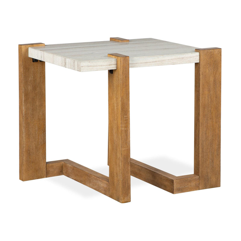 Magnussen Home Carrington Honey Wheat Rectangular End Table
