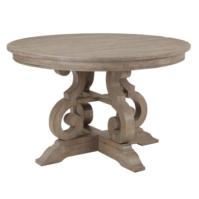 Magnussen Home Tinley Park Dove Tail Grey 48" Round Dining Table