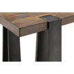 Magnussen Home Bowden Rustic Honey And Distressed Iron Rectangular Sofa Table