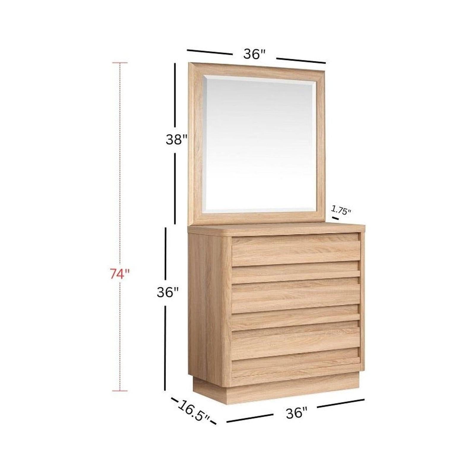 Magnussen Home Brentwood Heights Provincial Brown Single Drawer Dresser