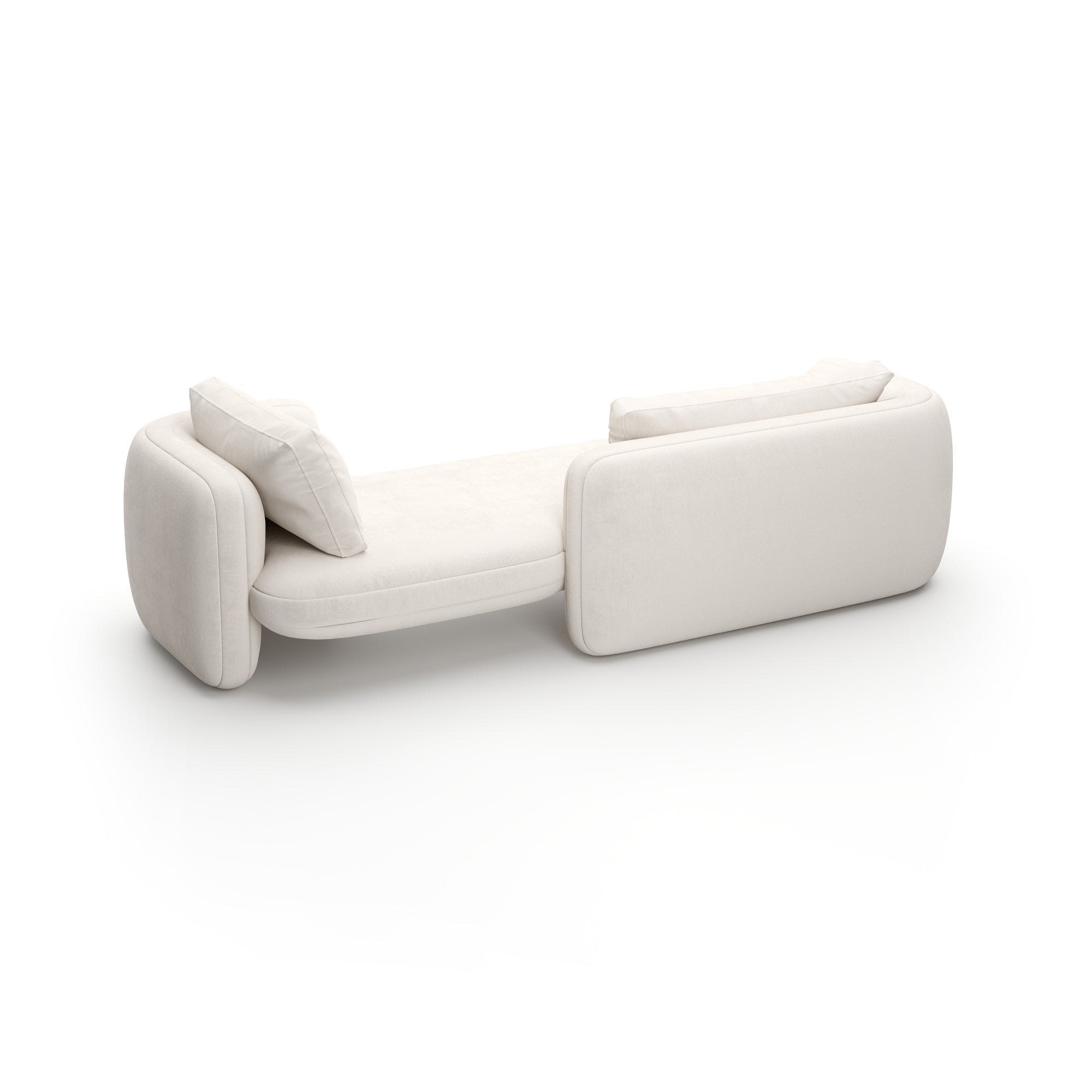 Caracole Overlap Bedroom Chaise Ecru
