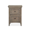 Magnussen Home Paxton Place Dovetail Grey Small Drawer Nightstand