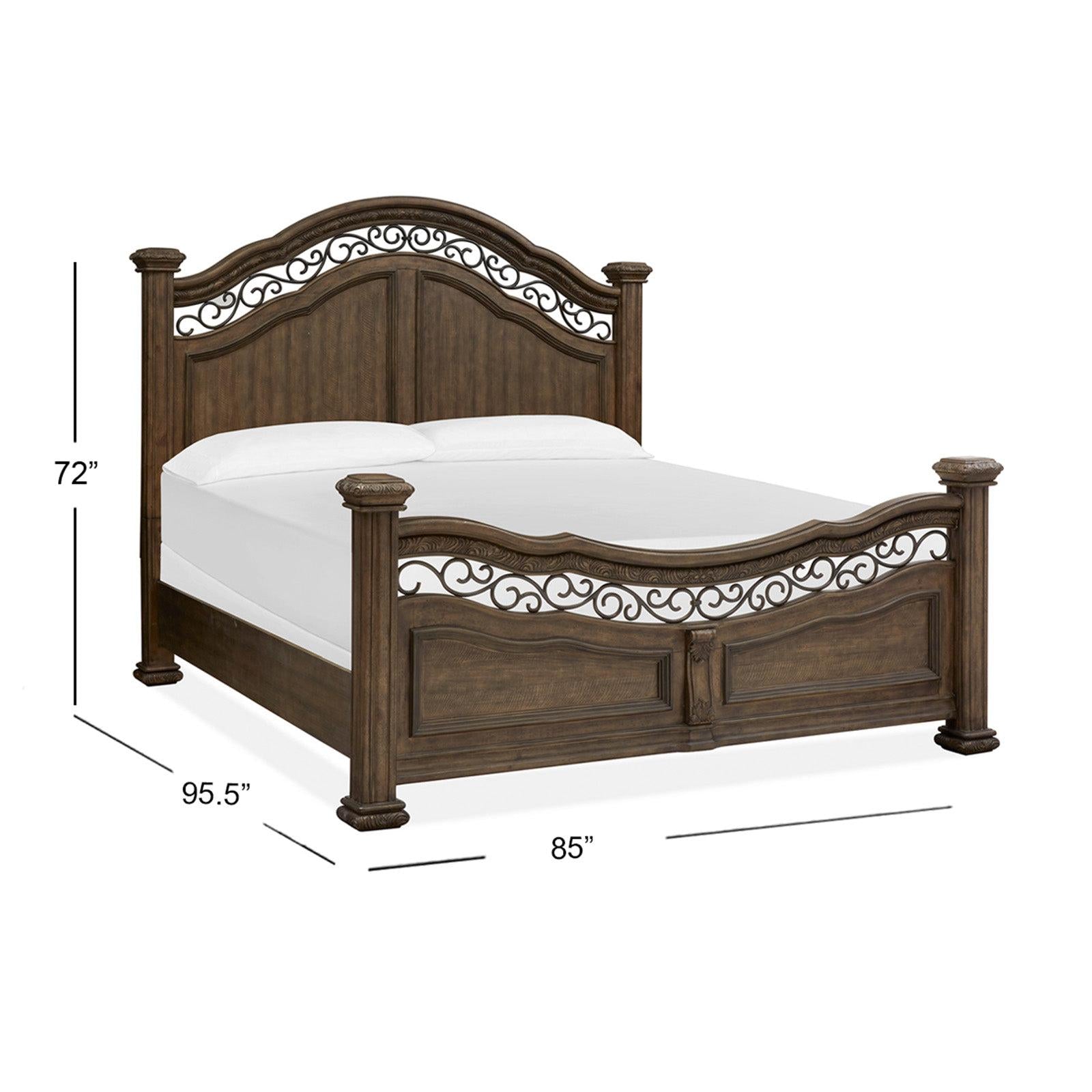 Magnussen Home Durango Willadeene Brown Panel Bed