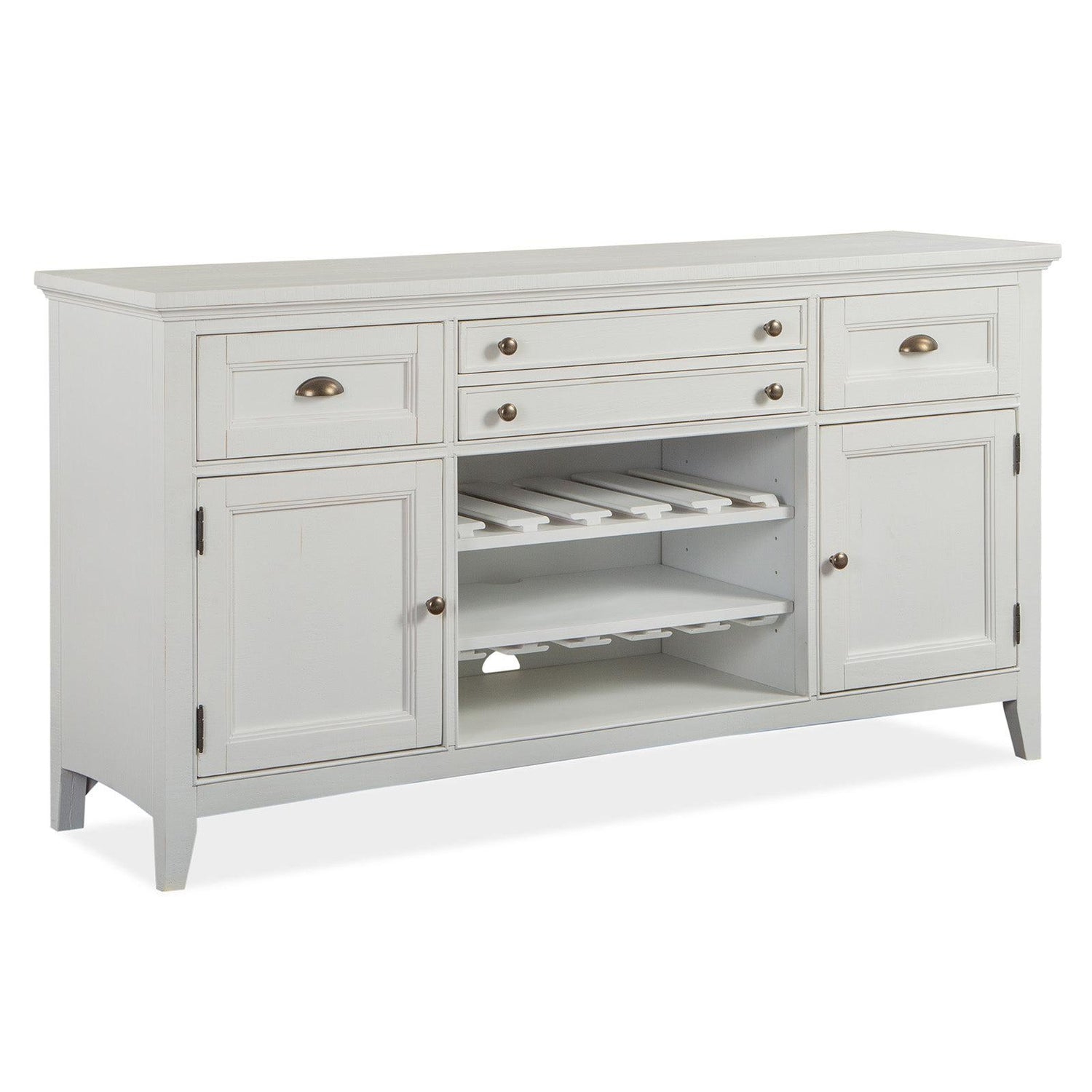 Magnussen Home Heron Cove Chalk White And Dovetail Grey Buffet