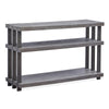 Magnussen Home Eldridge Weathered Gravel And Satin Bronze Rectangular Sofa Table