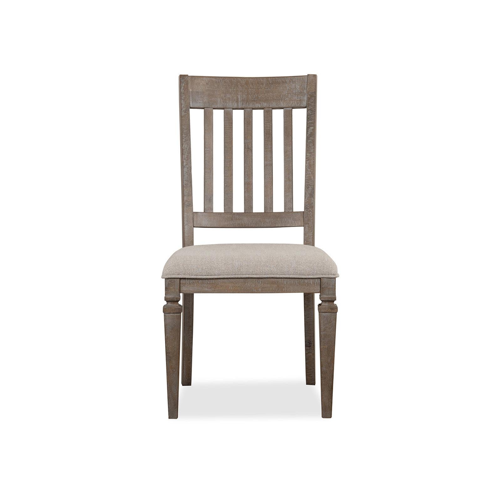 Magnussen Home Lancaster Dovetail Grey Upholstered Side Chair Set of 2