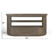 Magnussen Home Bosley Lt. Brown Porpoise Demilune Console