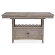 Magnussen Home Paxton Place Dovetail Grey Extendable Counter Height Dining Table