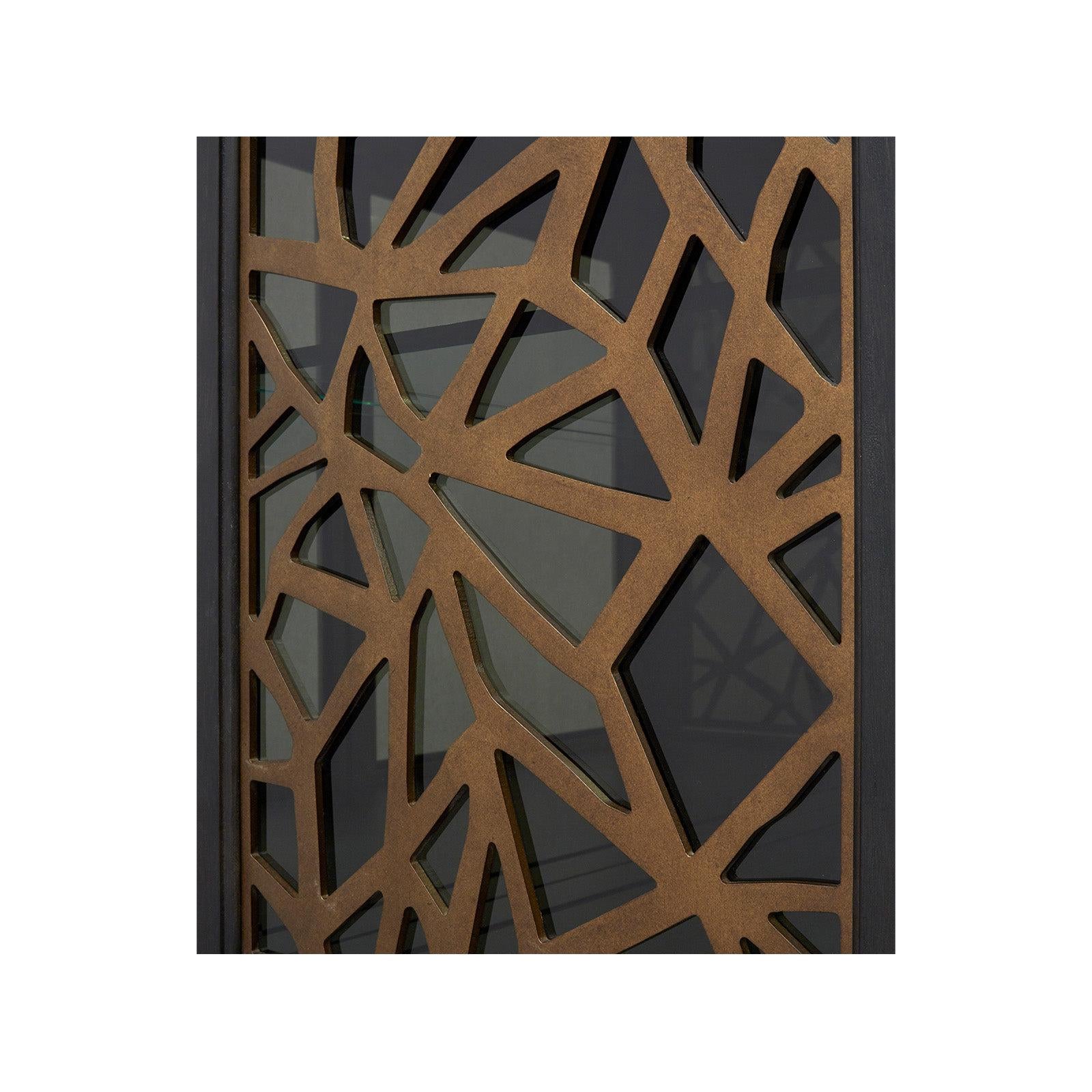 Magnussen Home Ryker Nocturn Black & Coventry Grey Display Cabinet