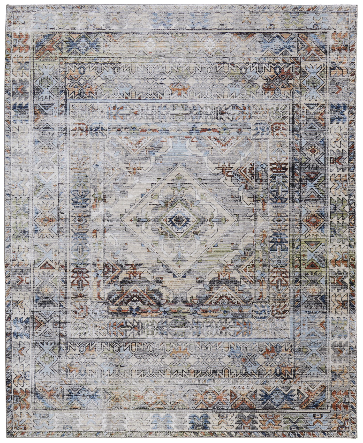 Feizy Melrose 39P0F Rug in Ivory/Multi