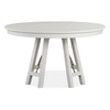 Magnussen Home Heron Cove Chalk White And Dovetail Grey Round Dining Table